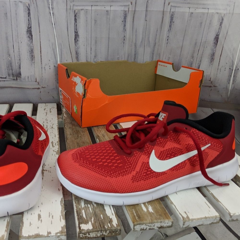 Nike Free 2017 youth shoes girl boy red 904425-600